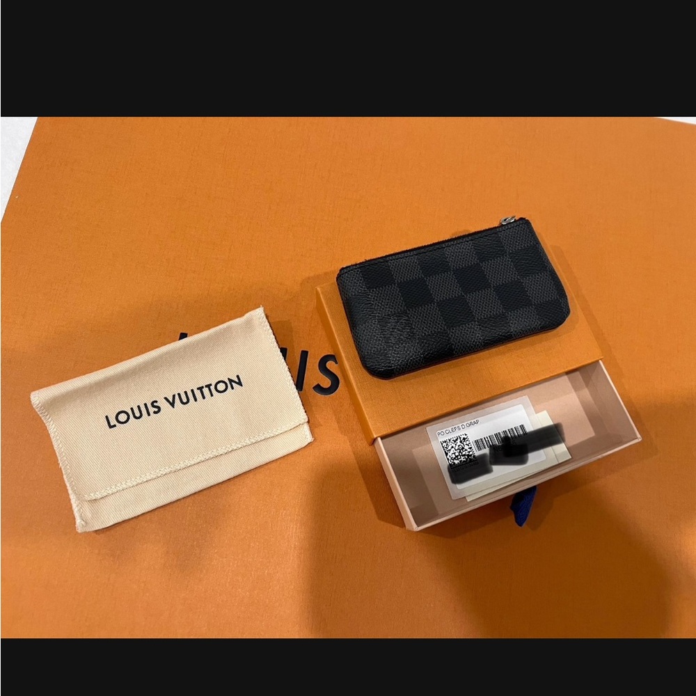 Louis Vuitton Checkered Black Coin Pouch
